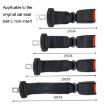 Child and Pregnant Woman Car Seat Belt Extender - 2 PCS, Gray - 3