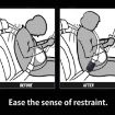 Child and Pregnant Woman Car Seat Belt Extender - 2 PCS, Gray - 6