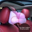 Child Car Seat Head Support Pillow - Grey Print - 4