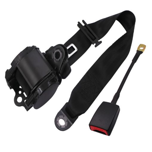 Universal 3-Point Car Seat Belt with Emergency Locking - Iron Bar Latch - 1