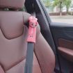 Cute Cartoon Seat Belt Cushion, Pink Cat - 30.5cm - 1