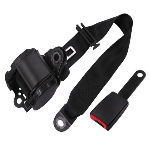 Universal 3-Point Car Seat Belt with Emergency Locking - Iron Buckle - 1