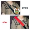Car Plush Seat Belt Shoulder Pad Cover - Blue (1 Pair) - 7