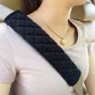 Car Seat Belt Protector Shoulder Pads - Purple Square - 6