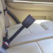 25cm Car Seat Belt Extension Snap Button, Grey - 8