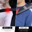 Carbon Fiber Leather Car Seat Belt Cover Shoulder Protection - Crown Red - 6