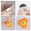 Picture of Stainless Steel Stickable Universal Pulley, Size: Pearle Bag 4PCS/Pack (Lemon Yellow)