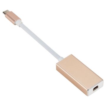 USB-C/Type-C 3.1 Male to Mini DP Female HD Converter - 12cm (Gold) - 1