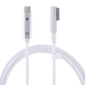 45W/60W/65W MagSafe 1 to USB-C PD Charging Cable - White - 1