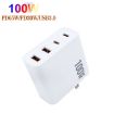 GaN 100W Dual USB + Dual USB-C Charger for Apple MacBook - US/EU Plug - 3