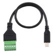 Micro USB Male to 5 Pin Pluggable Terminals Solder-free USB Connector Adapter Cable - 3
