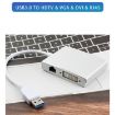 4 in 1 USB 3.0 to VGA HDMI DVI RJ45 Network Card Ethernet Converter - 5