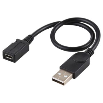 USB Male to Micro USB Female Converter Cable - 22cm Length - 1