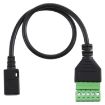Micro USB Female to 5 Pin Pluggable Terminals Solderless Adapter Cable - 3