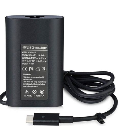 Dell 65W USB-C Thunderbolt 3 Power Adapter Charger (US Plug) - 1