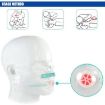 CPR Emergency Face Shield Mask Key Ring - Red - 4