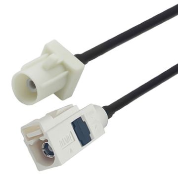 20cm Fakra B Male to Fakra B Female Extension Cable - 1