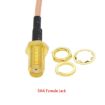 20cm Antenna Extension RG316 Coaxial Cable SMA Female to Fakra C Female - 4