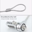 4 Digit Computer Lock Notebook Anti-theft Password Lock - 3.5mm x 1.2m - 6