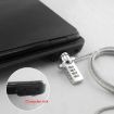 4 Digit Computer Lock Notebook Anti-theft Password Lock - 3.5mm x 1.2m - 8