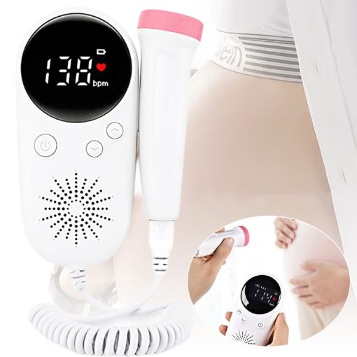 W8-25 Fetal Heart Rate Doppler - Battery Powered Heartbeat Monitor - 1