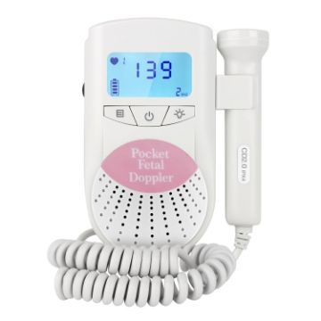 FD-100 Digital Fetal Doppler Ultrasound Sound Baby Heartbeat Detector Monitor - 1