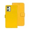 Motorola Moto G54 5G EU Crazy Horse Texture Leather Phone Case Yellow - 1