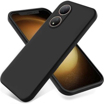vivo Y100A 5G Black Silicone Protective Case - Dropproof & Full Coverage - 1