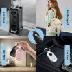 Samsung Galaxy SmartTag 2 TPU Carbon Fiber Half Wrap Keychain Case White - 5