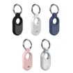 Samsung Galaxy SmartTag 2 TPU Carbon Fiber Half Wrap Keychain Case - 2