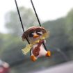 Car Cartoon Duck Rear View Mirror Interior Pendant - Pink Hat Duck - 5