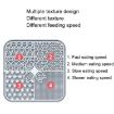 Picture of Silicone Pet Licking Placemat Anti-Choking Slow Food Suction Cup Placemat for Cats and Dogs, Style: Round Gray