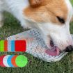 Picture of Silicone Pet Licking Placemat Anti-Choking Slow Food Suction Cup Placemat for Cats and Dogs, Style: Round Red