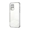 Silver Transparent Plating Case for Realme 8 5G - Fine Hole Design - 1