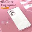 Silver Transparent Plating Case for Realme 8 5G - Fine Hole Design - 4