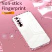 Black Transparent Plating Case for Realme X50 Pro - Fine Hole Design - 4