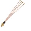 IPX to SMAK RG178 Pigtail WIFI Antenna Extension Cable Jumper (20cm) - 1