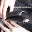 Tesla Model 3/Y Turn Signal Lever Cover - Carbon Fiber Pattern (Bright Black) - 5