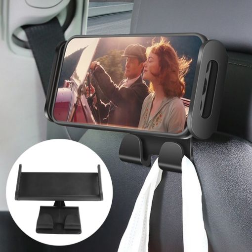 Tesla Model 3/Y Rear Seat Phone Tablet Holder - Base + Phone Bracket - 1
