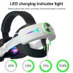 Picture of For Meta Quest 3 USB Rechargeable RGB Lighting Effect Adjustable Foldable Headset (Elite)