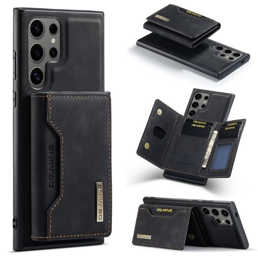 Samsung Galaxy S24 Ultra 5G DG.MING M2 Series 3-Fold Multi Card Bag + Magnetic Phone Case - 1