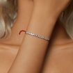 Picture of S925 Sterling Silver Zircon Lucky Braided Adjustable Bracelet (SCB269)