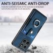 For Honor X6a Retro Skin-feel Ring Card Wallet Phone Case Blue - 2