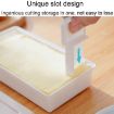 Picture of Household Square Butter Cutting Crisper With Lid Kitchen Cheese Storage Box (White)
