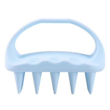 Picture of Square Soft Silicone Hair Shampoo Massage Brush Clean Scalp Massage Comb (Monet Blue)