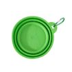 Picture of 350ml Portable Pets Outdoor Folding Bowl Cats And Dogs Outdoor Retractable Drinking And Eating Pot (Green)