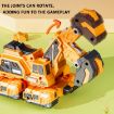 Picture of 2 In 1 Dinosaur Transforming Engineering Car Inertial Automatic Crash Toy, Color: Tank-T-Rex Red