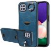 Samsung Galaxy A22 5G Blue Card Slot Ring Holder Phone Case - 1