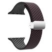 Apple Watch Series 6 44mm Carbon Fiber Magnetic Silver Buckle Watch Band - 3