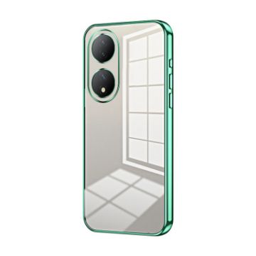 Green Transparent Plating Phone Case for vivo Y100/Y100A - 1
